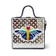 Mini Butterfly Lippan Art Handcrafted Square Sling Bag